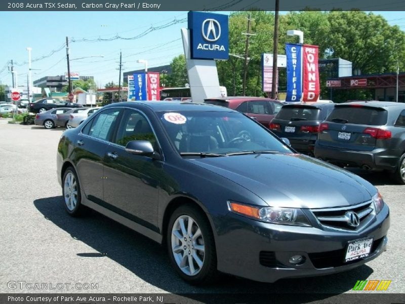 Carbon Gray Pearl / Ebony 2008 Acura TSX Sedan