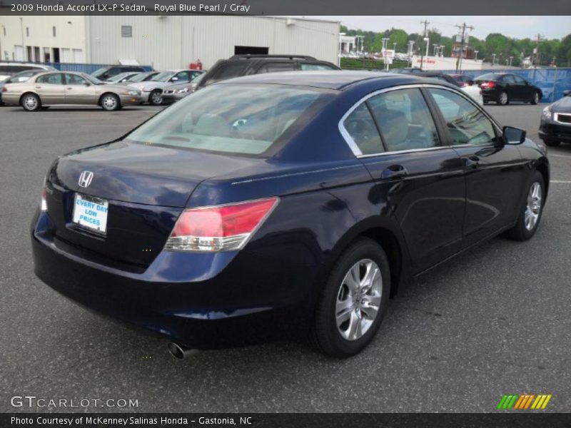 Royal Blue Pearl / Gray 2009 Honda Accord LX-P Sedan