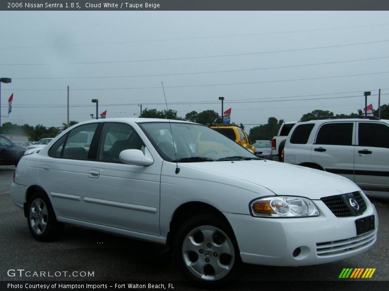 Cloud White / Taupe Beige 2006 Nissan Sentra 1.8 S