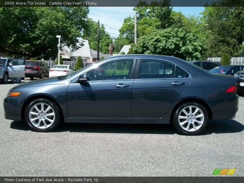 Carbon Gray Pearl / Ebony 2008 Acura TSX Sedan