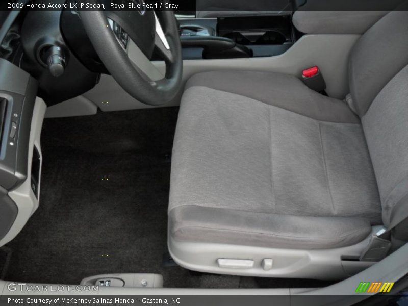 Royal Blue Pearl / Gray 2009 Honda Accord LX-P Sedan