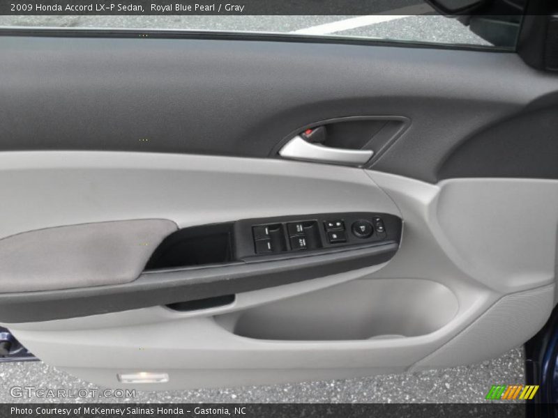 Royal Blue Pearl / Gray 2009 Honda Accord LX-P Sedan