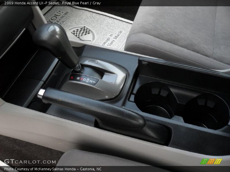 Royal Blue Pearl / Gray 2009 Honda Accord LX-P Sedan