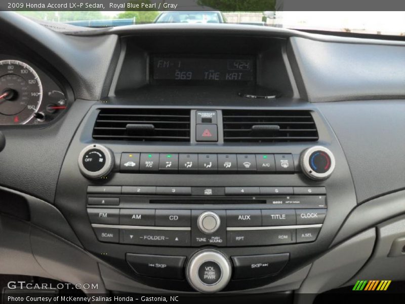 Royal Blue Pearl / Gray 2009 Honda Accord LX-P Sedan