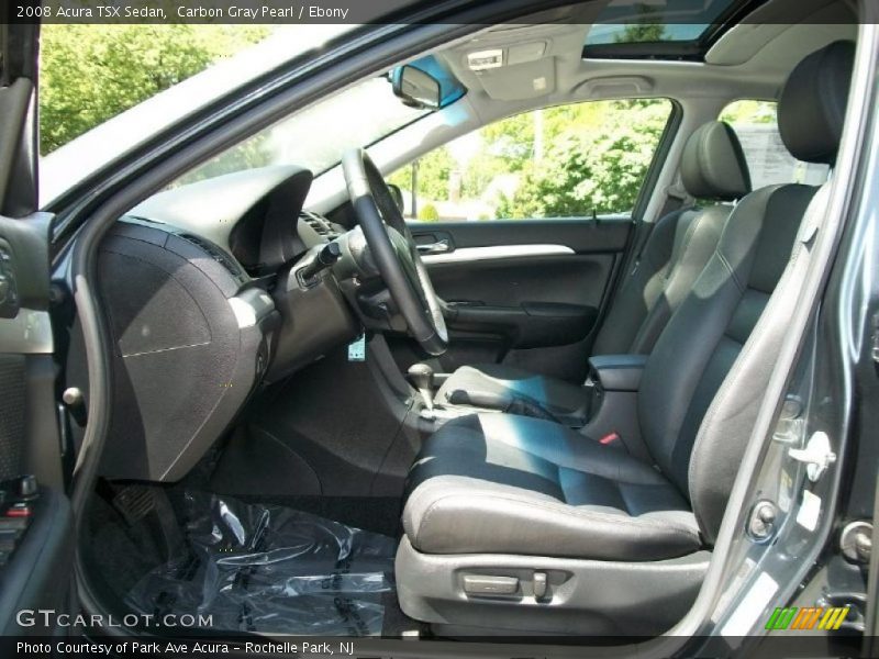 Carbon Gray Pearl / Ebony 2008 Acura TSX Sedan