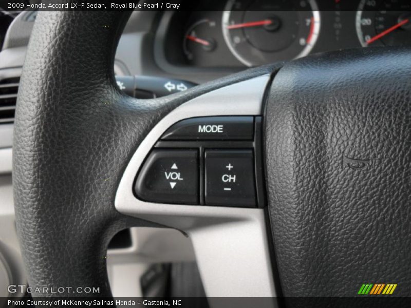 Royal Blue Pearl / Gray 2009 Honda Accord LX-P Sedan