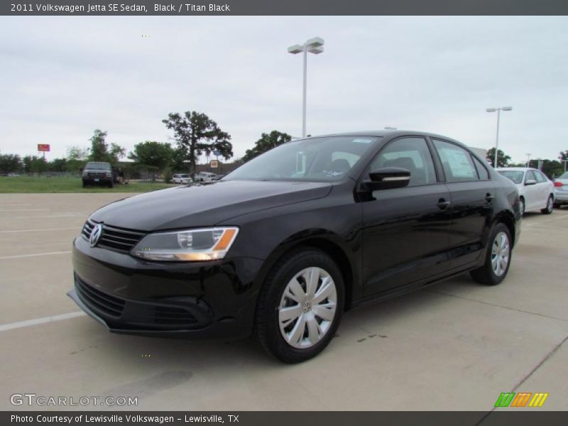 Black / Titan Black 2011 Volkswagen Jetta SE Sedan