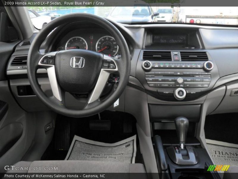 Royal Blue Pearl / Gray 2009 Honda Accord LX-P Sedan