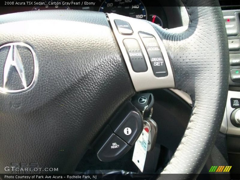 Carbon Gray Pearl / Ebony 2008 Acura TSX Sedan