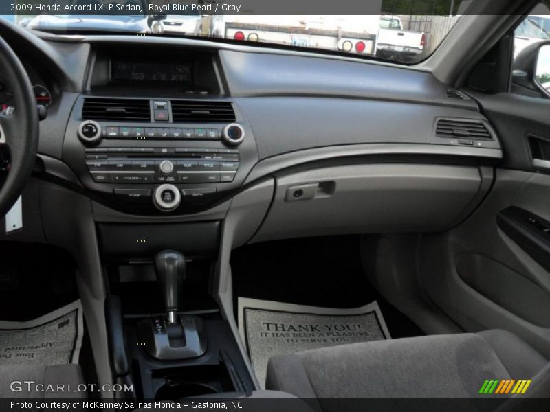 Royal Blue Pearl / Gray 2009 Honda Accord LX-P Sedan