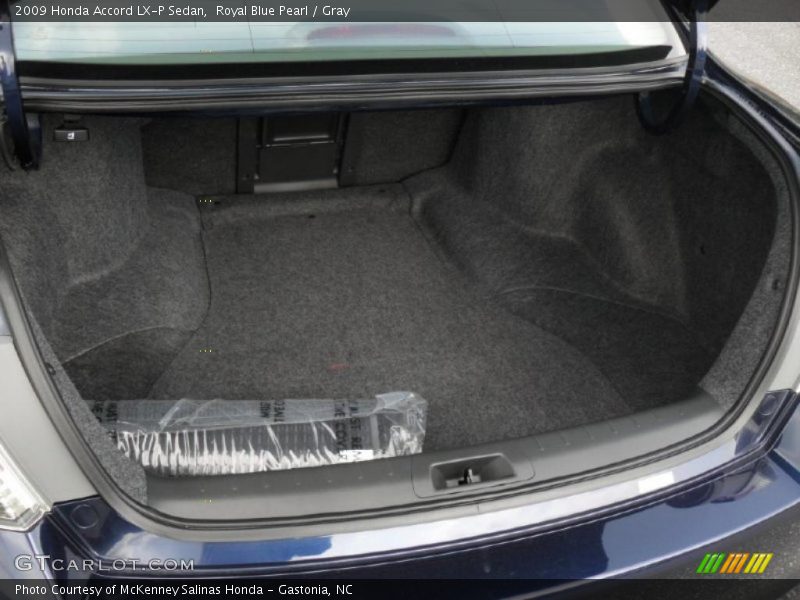 Royal Blue Pearl / Gray 2009 Honda Accord LX-P Sedan