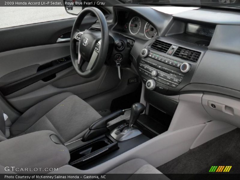 Royal Blue Pearl / Gray 2009 Honda Accord LX-P Sedan
