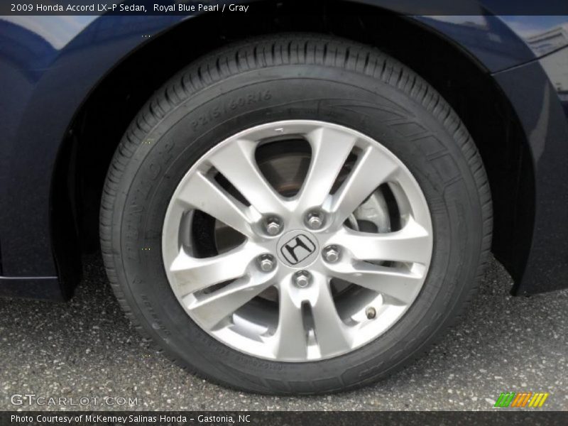 Royal Blue Pearl / Gray 2009 Honda Accord LX-P Sedan