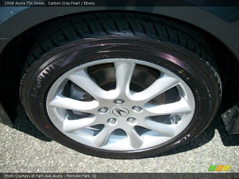 Carbon Gray Pearl / Ebony 2008 Acura TSX Sedan