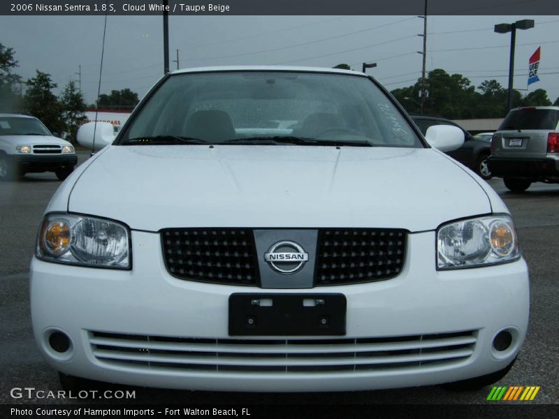 Cloud White / Taupe Beige 2006 Nissan Sentra 1.8 S