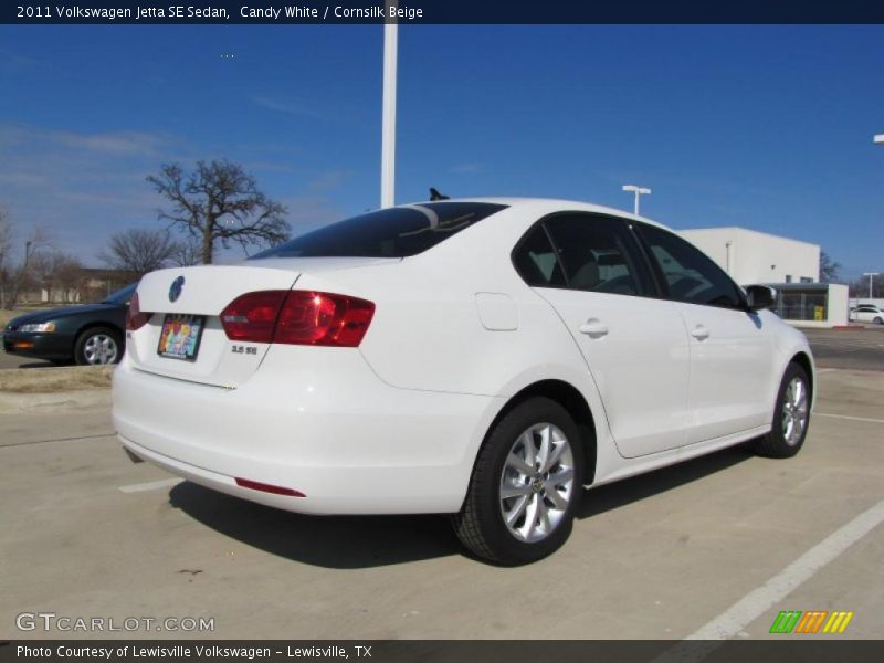 Candy White / Cornsilk Beige 2011 Volkswagen Jetta SE Sedan