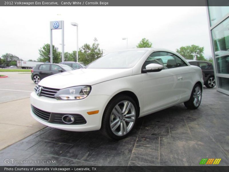 Candy White / Cornsilk Beige 2012 Volkswagen Eos Executive