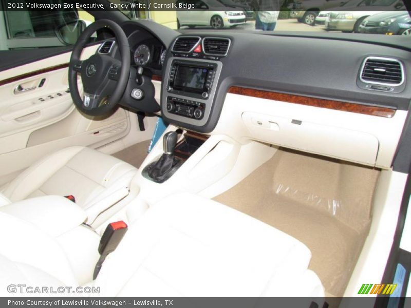 Candy White / Cornsilk Beige 2012 Volkswagen Eos Executive
