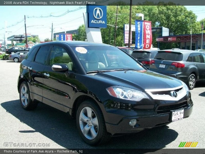 Nighthawk Black Pearl / Taupe 2008 Acura RDX Technology