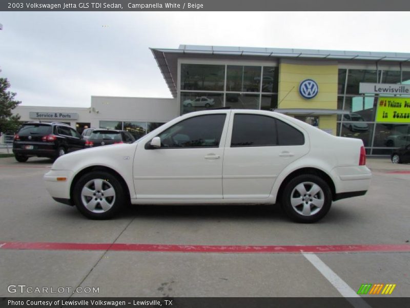 Campanella White / Beige 2003 Volkswagen Jetta GLS TDI Sedan
