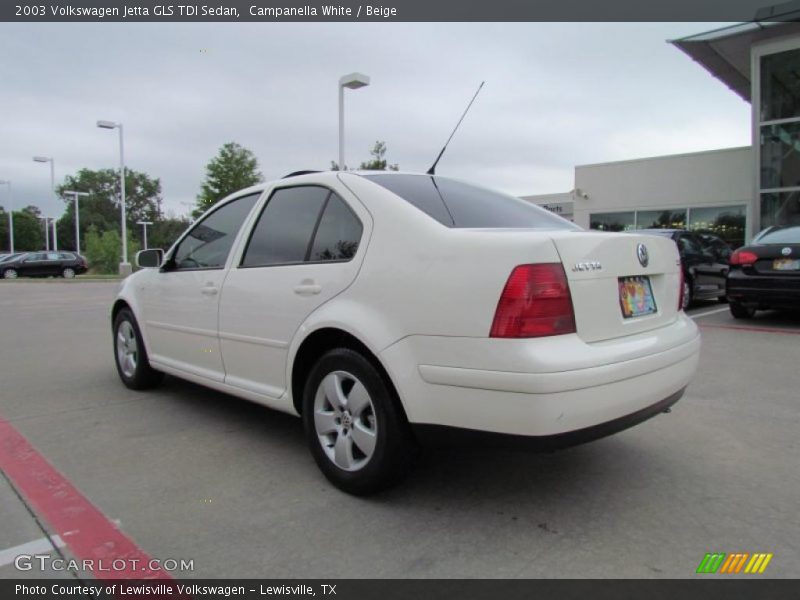 Campanella White / Beige 2003 Volkswagen Jetta GLS TDI Sedan