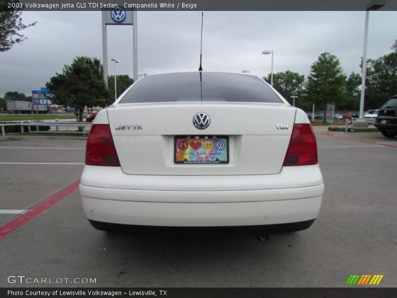 Campanella White / Beige 2003 Volkswagen Jetta GLS TDI Sedan
