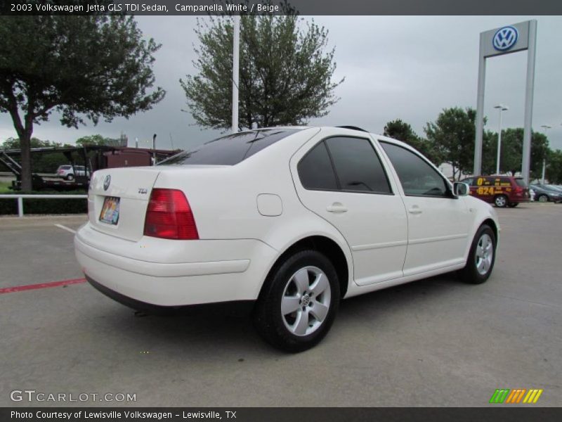 Campanella White / Beige 2003 Volkswagen Jetta GLS TDI Sedan