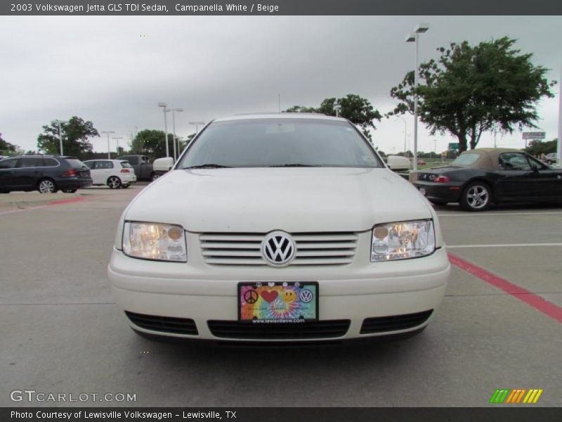 Campanella White / Beige 2003 Volkswagen Jetta GLS TDI Sedan