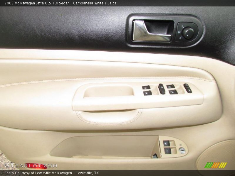 Campanella White / Beige 2003 Volkswagen Jetta GLS TDI Sedan