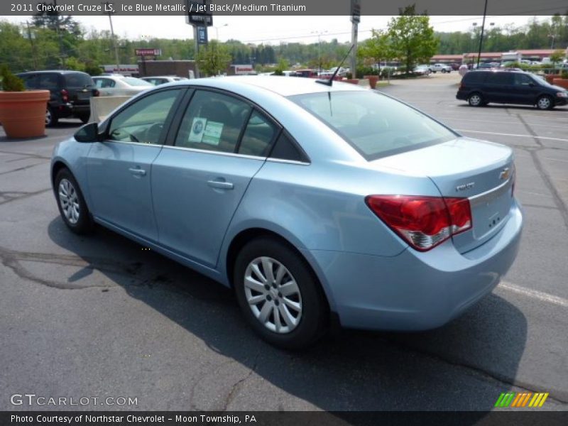 Ice Blue Metallic / Jet Black/Medium Titanium 2011 Chevrolet Cruze LS
