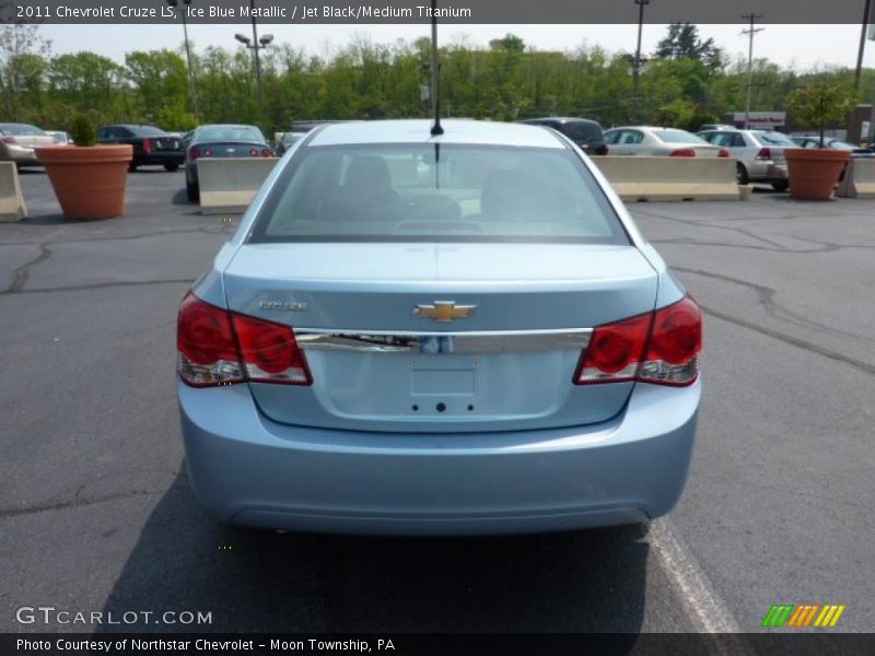Ice Blue Metallic / Jet Black/Medium Titanium 2011 Chevrolet Cruze LS