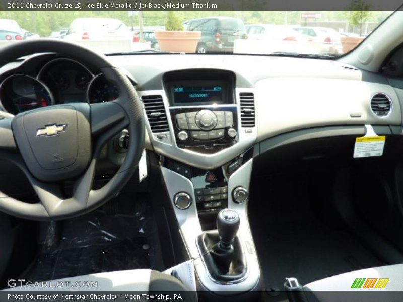 Ice Blue Metallic / Jet Black/Medium Titanium 2011 Chevrolet Cruze LS