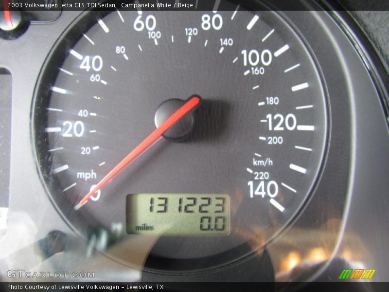 Campanella White / Beige 2003 Volkswagen Jetta GLS TDI Sedan