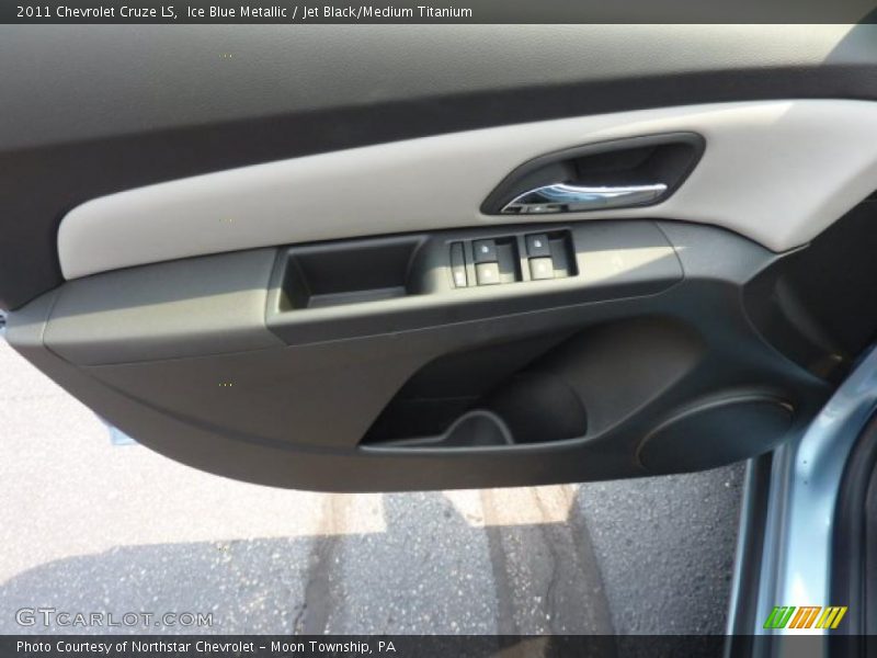Ice Blue Metallic / Jet Black/Medium Titanium 2011 Chevrolet Cruze LS