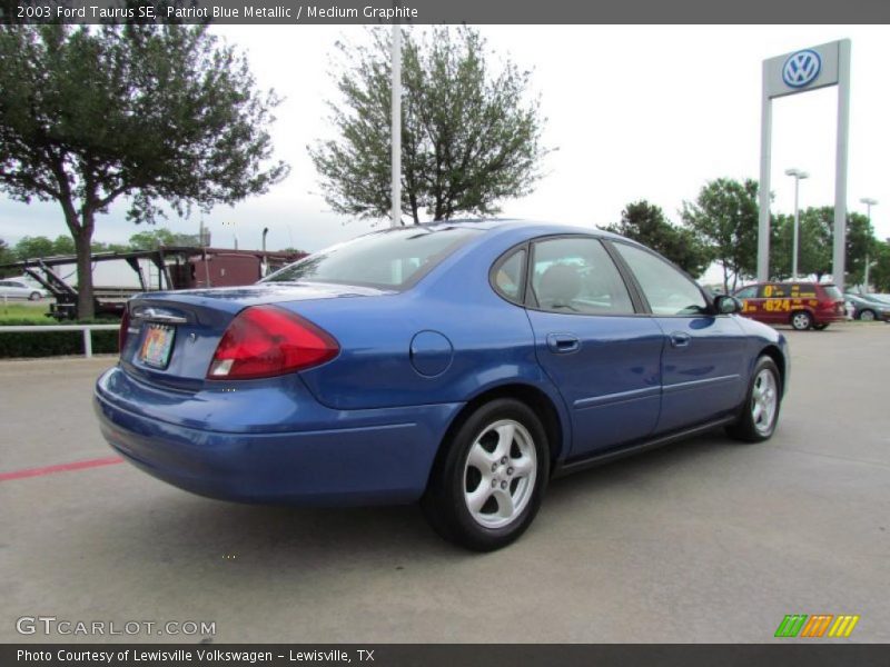 Patriot Blue Metallic / Medium Graphite 2003 Ford Taurus SE