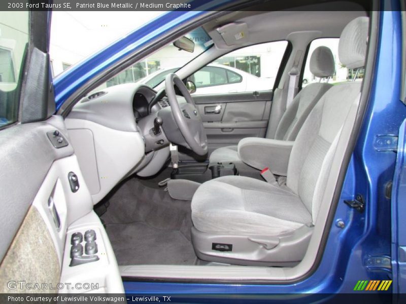 Patriot Blue Metallic / Medium Graphite 2003 Ford Taurus SE