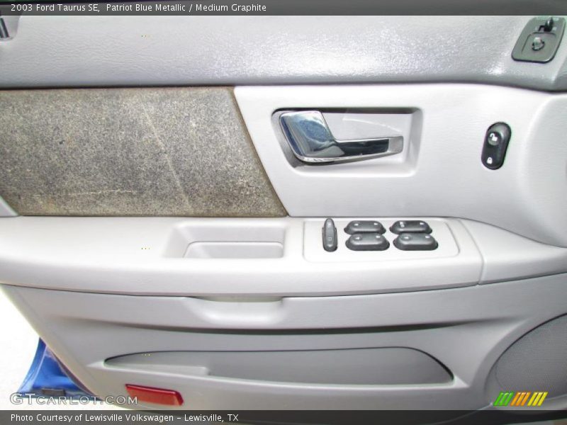 Patriot Blue Metallic / Medium Graphite 2003 Ford Taurus SE