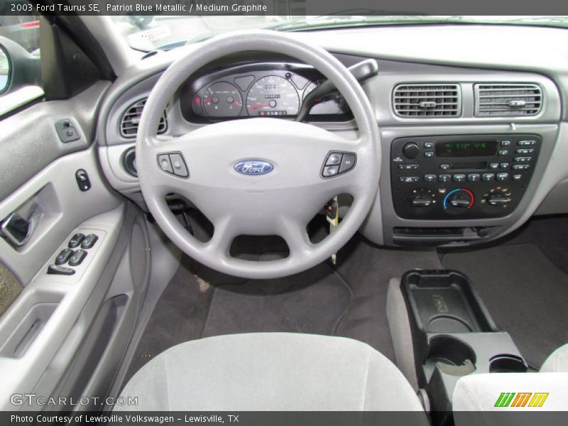 Patriot Blue Metallic / Medium Graphite 2003 Ford Taurus SE