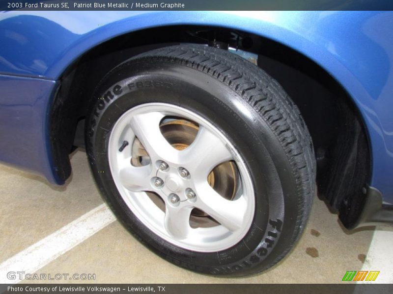 Patriot Blue Metallic / Medium Graphite 2003 Ford Taurus SE