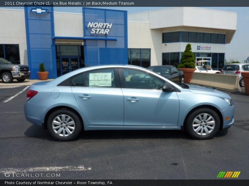 Ice Blue Metallic / Jet Black/Medium Titanium 2011 Chevrolet Cruze LS