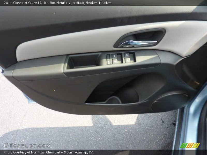 Ice Blue Metallic / Jet Black/Medium Titanium 2011 Chevrolet Cruze LS