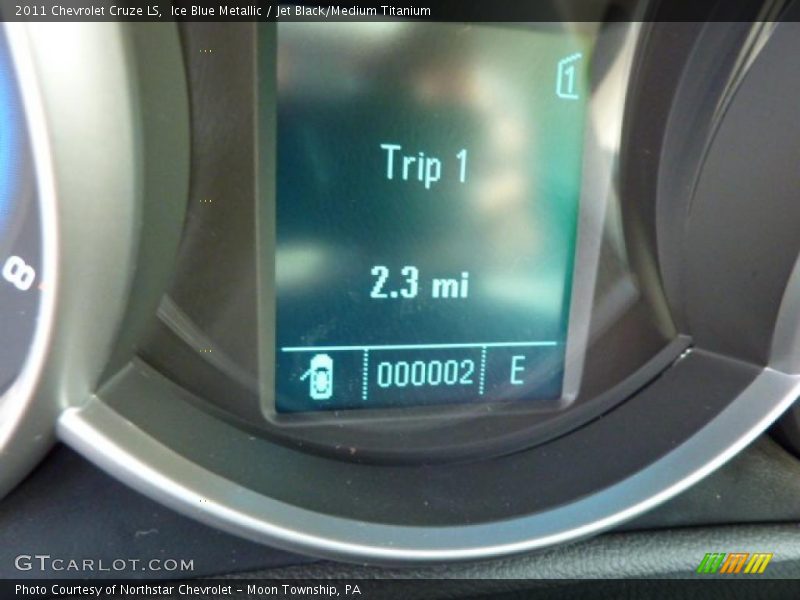 Ice Blue Metallic / Jet Black/Medium Titanium 2011 Chevrolet Cruze LS