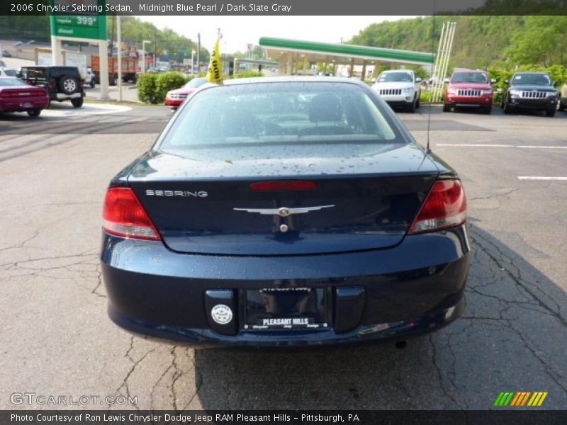 Midnight Blue Pearl / Dark Slate Gray 2006 Chrysler Sebring Sedan