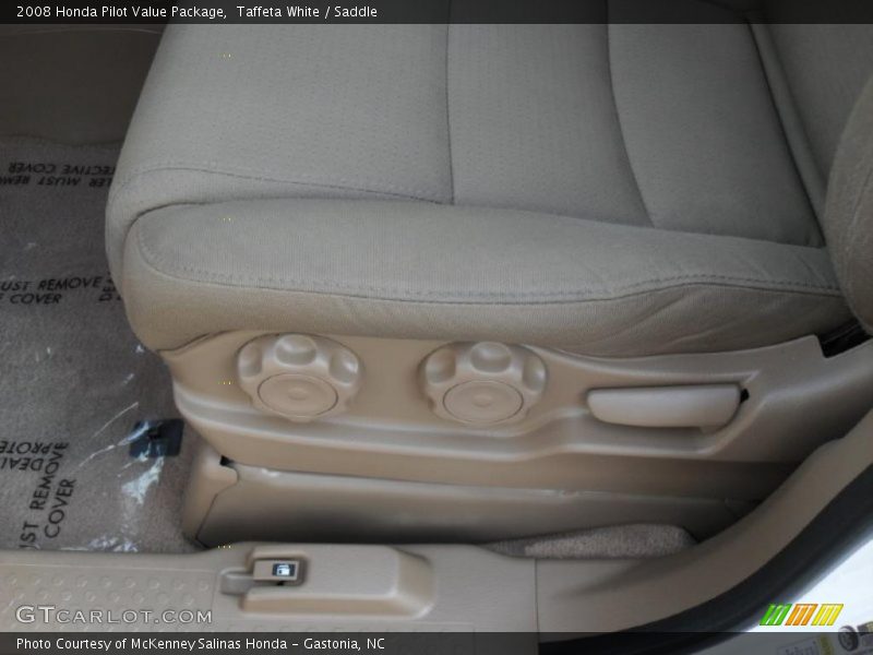 Taffeta White / Saddle 2008 Honda Pilot Value Package