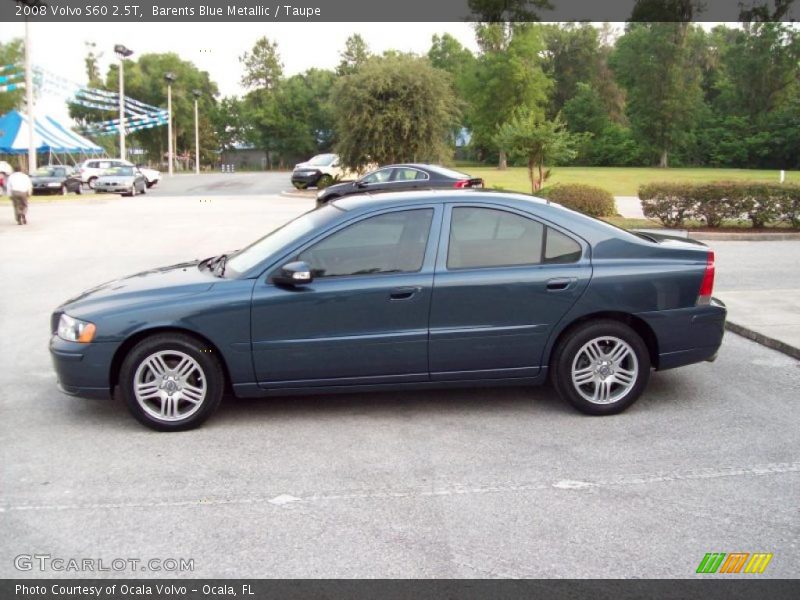 Barents Blue Metallic / Taupe 2008 Volvo S60 2.5T