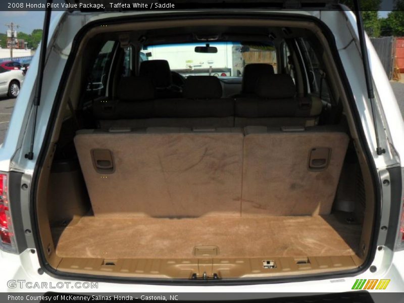 Taffeta White / Saddle 2008 Honda Pilot Value Package