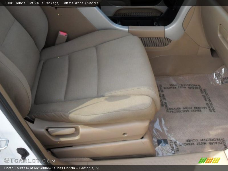 Taffeta White / Saddle 2008 Honda Pilot Value Package