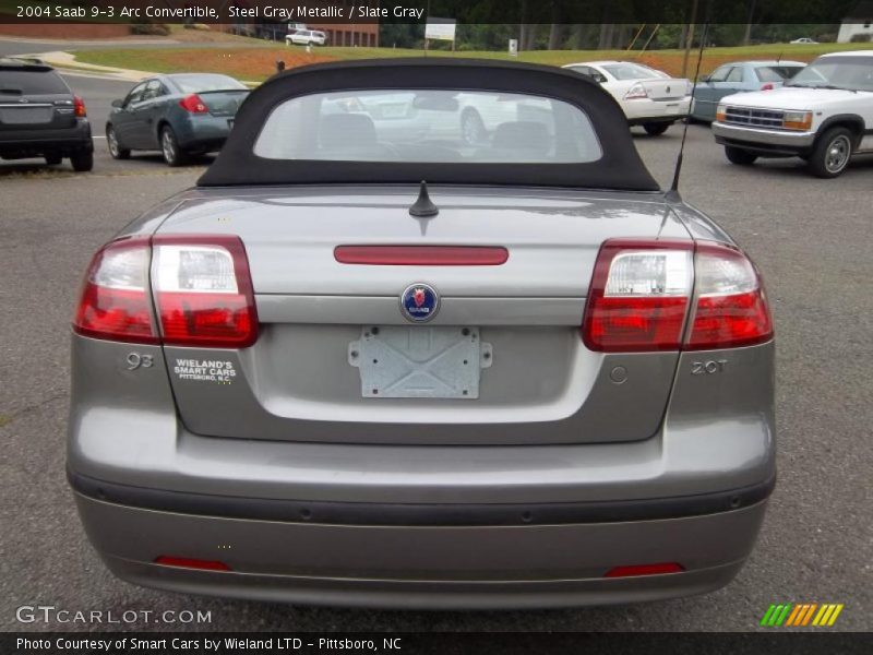 Steel Gray Metallic / Slate Gray 2004 Saab 9-3 Arc Convertible