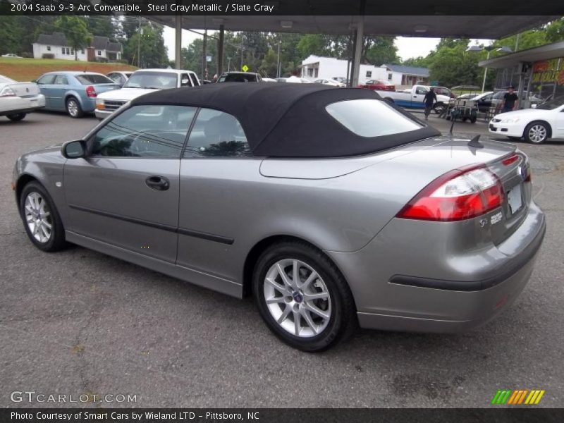 Steel Gray Metallic / Slate Gray 2004 Saab 9-3 Arc Convertible