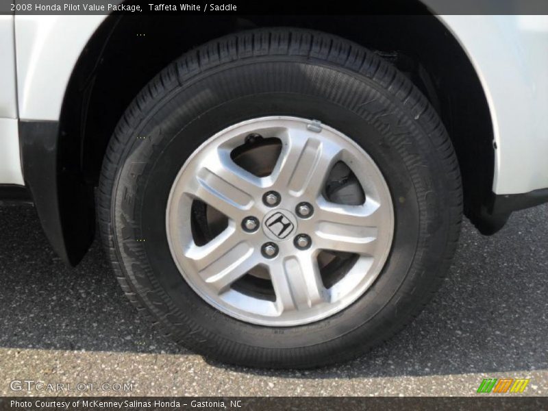 Taffeta White / Saddle 2008 Honda Pilot Value Package